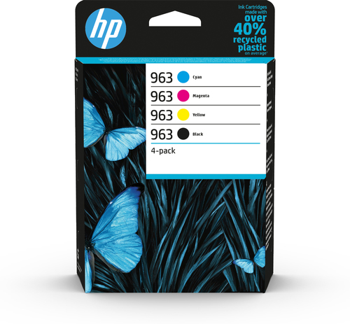 HP 963 4-pack Black/Cyan/Magenta/Yellow Original Ink Cartridges