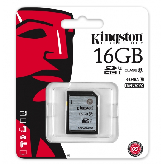 Карта памяти 16gb kingston sdhc 16gb