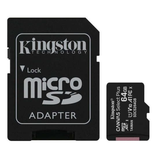 Карта памяти kingston canvas select plus microsd