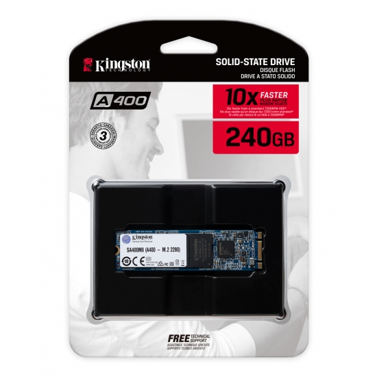 Kingston 240GB A400 M.2 2280 SATA 3.0 (6Gb/s), SSD 500MB/s R, 350MB/s W ...