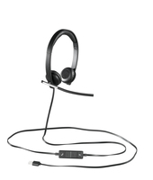 Logitech H650e Headset Head-band Black, Silver