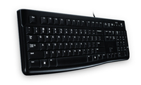 Logitech K120 keyboard USB QWERTY Italian Black