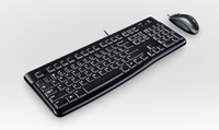 Logitech MK120 keyboard USB AZERTY French Black