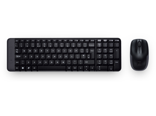 Logitech MK220 keyboard RF Wireless Portuguese Black