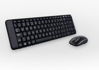 Logitech MK220 keyboard RF Wireless Portuguese Black