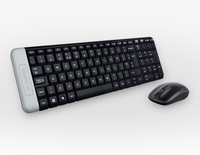 Logitech MK220 keyboard RF Wireless Portuguese Black