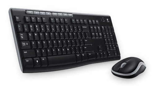 Logitech Wireless Combo MK270 keyboard RF Wireless Greek Black