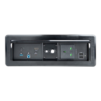 StarTech.com Conference Room Docking Station with Power/Charging; Table Connectivity Box, Universal USB-C Laptop Dock, 60W PD, 4K HDMI, USB Hub, Audio, 1x AC Outlet, 2xUSB Charge Ports